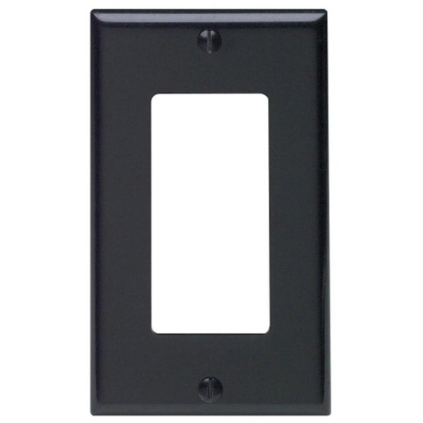 Ezgeneration Black Single Gang Decora GFCI Wallplate EZ84201